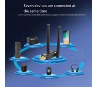 Adattatore Bluetooth Bt5.4 da 150 metri, unitÃ libera, ricevitore audio Bluetooth USB per computer, ricevitore con antenna