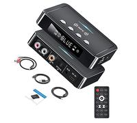 Adattatore Bluetooth HUIOP Adattatore BT 3 in 1 NFC BT5.0 Trasmettitore Ricevitore Adattatore FM Supporto a bassa latenza U-Disk/TFCard/AUX/RCA/Ottico/Coassiale con display digitale a LED Telecomando