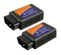 Adattatore Bluetooth OBD2 per auto, scanner diagnostico e lettore di codici | compatibile con iOS/Android/Windows/iPhone/iPad, supporta tutti i veicoli con protocollo OBDII,confezione da 2