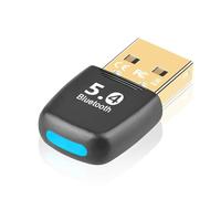 Adattatore Bluetooth PC - 5.4 Bluetooth USB, Bluetooth Dongle USB, Low Latency, Plug & Play, Compatibile con Windows 11/10/8.1/7, per Desktop, Laptop, Auricolari, Tastiera, Mouse