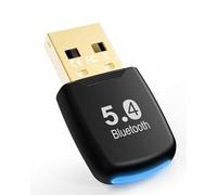 Adattatore Bluetooth PC 5.4 RENGOGA Bluetooth USB Dongle USB Chiavetta Low Latency Plug & Play con Windows 7/10/8.1/11 per Desktop, Laptop, Auricolari, Tastiera, Mouse