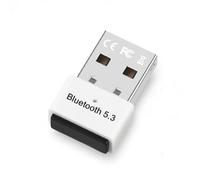 Adattatore Bluetooth USB 5.3, Collega e Usa Chiavetta Bluetooth per PC Laptop EDR Dongle USB Bluetooth Compatibile con Windows 11/10/8.1/7