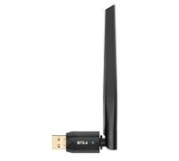 Adattatore Bluetooth USB 5.4 con Antenna 150M, Chiavetta WiFi Dual Band Plug & Play, Dongle Bluetooth PC a Bassa Latenza, Clé USB WiFi Compatibile per Windows 7/10/8.1/11 Desktop e Laptop