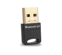 Adattatore Bluetooth USB 6.0,Chiavetta Bluetooth per PC,Plug Play Dongle Bluetooth, Bassa Latenza,Compatibile con Windows 11/10/8.1,Collega Fino a Sette Dispositivi Contemporaneamente