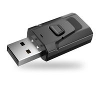 Adattatore Bluetooth USB per TV e PC, trasmettitore Bluetooth 4 in 1, ricevitore con jack da 3,5 mm, trasmettitore audio a bassa latenza, vivavoce tramite microfono, dongle Bluetooth, per TV, PC