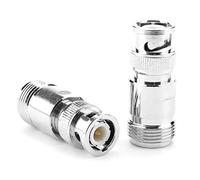 Adattatore BNC 2 Pz Tipo N Femmina BNC Maschio Connettore RF Adattatore Coassiale Convertitore di Prova