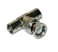 ADATTATORE BNC MASCHIO / 2 FEMMINA PER VIDEOCAMERA