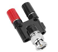 Adattatore BNC Maschio a Banana Plug 4 mm Connettore Coassiale con Collegamento Rapido e Conveniente Antiossidazione per Audio RF Trasmissione Stabile e Qualità Suono Ottima Materi