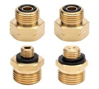 ADATTATORE BOMBOLA GAS KIT 4 PEZZI SET EUROPEO ADATTATORI GAS RICARICA BOMBOLE