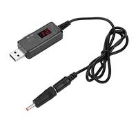 Adattatore Boost USB a 9V/12V DC con Interruttore LED Convertitore Tensione Step Up Cavo Alimentazione 5V 1A 0.72m