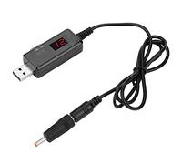 Adattatore Boost USB a 9V/12V DC con Interruttore LED Convertitore Tensione Step Up Cavo Alimentazione 5V 1A 0.72m