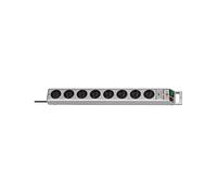 Brennenstuhl Multipresa Super-Solid H05VV-F 3G1.5 da 2,5 m con protezione contro le sovratensioni, 13500 A, sistema plug-in francese