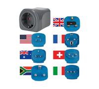 ADATTATORE BRENNENSTUHL Set universale da viaggio, 250 V, Dispositivi elettrici con standard tedesco