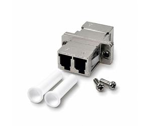 Adattatore bussola Duplex LC multimodale metallo fibra ottica - ILWL-ADAP-LCMM