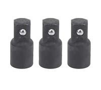 Adattatore Bussole 3/8 a 1/2, Acciaio Alto Carbonio, Set 3 Pezzi - Resistenza Elevata, Verniciatura Anticorrosione, Utile per Uso Industriale e Professionale