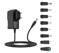 Adattatore CA 5 V 2 A Caricabatterie ' AC220 V 230 V a DC5 V 2000 mA 1500 mA 1000 mA Driver di alimentazione 8 adattatori di presa CC Convertitore 5 Volt AC DC (nero)