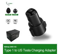 Adattatore CA FITMPH Type1 a US Tesla 80Amp 240V, compatibile con il modello 3,Y,X,S, un must per i viaggi di auto all'aperto
