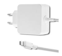 Adattatore CA Qoltec 45 W | 5-20 V | 2-3 A | USB tipo C | PD | Bianco