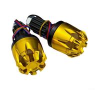 Adattatore Cablaggio per moto 22mm per calore Adattatore Cablaggio | Design impermeabile, protezione shock, ideale per notti buie, finitura elegante, uso universale(Golden)