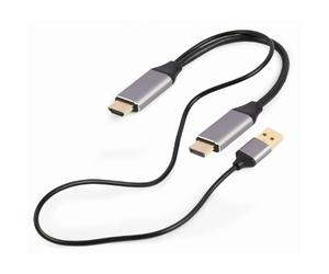 Adattatore CableXpert Active 4K da HDMI a DisplayPort, nero - A-HDMIM-DPM-01 NEW