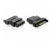 Adattatore Cambia Genere DELOCK IDE drive 4 Pin SATA 15p IDE 4p Nero