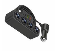 Adattatore Caricabatteria Auto 12V 24V USB 4 Porte 31A Compatibile per Auto e SU