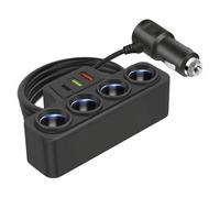 Adattatore Caricabatteria Auto 12V 24V USB 4 Porte 31A Compatibile per Auto e SU