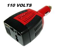 Adattatore Caricabatteria Auto DC 12V a AC 110V 75W UK/EU/AU Spina Convertito...