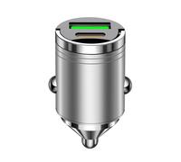 Adattatore Caricabatteria Auto USB Doppia Uscita per Telefono Auto Ricarica Rapi