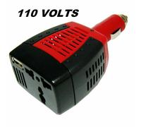 Adattatore caricabatterie auto DC 12V a AC 110V 75W UK/EU/AU Plug Power Conve...