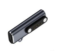 Adattatore caricabatterie di tipo C per PLAUD Note Pro - Convertitore USB-C in alluminio a 4 pin di ricambio per ricarica rapida grigio