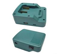 Adattatore caricabatterie wireless per PARKSIDE X20V PAP20A1 PAP20A3 Multi-Port Type-C Ricarica rapida 7-15W Uscita wireless Smart Chip Protection ABS Blu 110x74mm Portatile per Smartphone Laptop