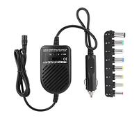 Adattatore caricatore auto per PC portatile 80 W, alimentazione multi-tensione 15 V-24 V DC, convertitore universale