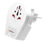 Adattatore da viaggio World to EU + USB A+CPD 20W