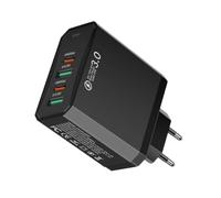 Adattatore caricatore europeo - 2USB+2PD EU Pratico Stabile Universale | Accessorio elettronico, adattatore caricatore europeo 2USB+2PD EU pratico stabile universale versatile, affidabile, confor
