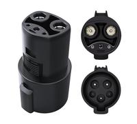 Adattatore caricatore EV 32A SAE J1772 tipo 1 a Tesla IEC 62196 tipo 2- Max 80 Amp & 250 V, J1772 EV, stazione di ricarica Gun Converter compatibile con veicoli elettrici Tesla (J1772 to Tesla)