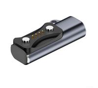 Adattatore caricatore USB C per Polar Grit X2 Vantage per v3 Ignite 3, in lega di alluminio, magnetico, accessorio da viaggio compatto, nero (grigio)