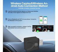 Adattatore CarPlay Dongle Bluetooth WiFi Connessione Veloce Plug &