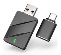Adattatore Carplay Wireless & Android Auto Wireless 2 IN 1, Converte Android Auto/Carplay da cablato in Wire-less,Typ-C/USB Plug & Play Mini, Compatibile con iOS 10+ Android 11+