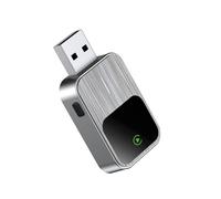 Adattatore Carplay Wireless per Mitsubishi Eclipse Cross GK/GK Facelift 2018-2024, 2 in 1 Adattatore USB Plug & Play Connessione Veloce Bluetooth, Controllo Vocale,Silver