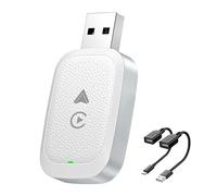 Adattatore CarPlay Wireless per Smart #3 2023 2024, 2-in-1 CarPlay Wireless Adapter Bluetooth, Plug & Play, Converte Il Carplay Cablato in Wireless, B White