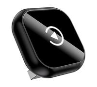 Adattatore CarPlay Wireless per Suzuki Swift Dzire Splash Baleno Liana Ertiga, Android Auto Rapido, Connessione Bluetooth Stabile, Plug & Play,A-Black