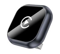 Adattatore CarPlay Wireless per Toyota Mark X Matrix Mirai / MR2 Spyder, Carplay Wireless Android Auto Plug & Play, Connessione Veloce Bluetooth, Controllo Vocale,D/Grey