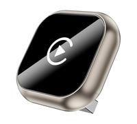 Adattatore CarPlay Wireless per Toyota Mark X Matrix Mirai / MR2 Spyder, Carplay Wireless Android Auto Plug & Play, Connessione Veloce Bluetooth, Controllo Vocale,B/Gold