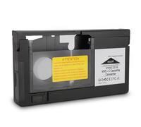Adattatore Cassetta VHS per S VHS C, VHS, VHS C, Nastri Standard 1,2 mm - Convertitore Motorizzato con Riproduzione e Registrazione, Compatibile con CP6BKU, C-P6U, PV-P1, VCA115, K