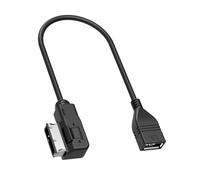 Adattatore cavo AMI MDI per Audi A1 A2 A3 A4 A5 A6 S6 A8 S8 R8 Q3 Q5 Q7 Cavo AUX Audio USB MMI Adattatore MP3 Multimedia Musica Interfaccia per VW TT VW Golf Passat B7 Touareg, 30 CM/11,81 Pollici