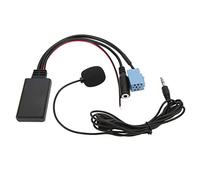 Adattatore Cavo Audio per Auto, Cavo AUX-IN Bluetooth 5.0 per Auto Jack 3,5 Mm Cavo Audio ISO 8 Pin con Microfono 7607897093 Sostituzione per B5, Terminali e cablaggi