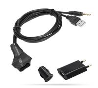 Adattatore Cavo AUX Bluetooth Per Radio Auto USB Ricarica