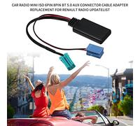 Adattatore cavo connettore Aux BT 5.0 per autoradio Mini ISO 6 pin 8 pin adatto per Radio Updatelist - Cablaggio audio wireless per musica ad alta fedeltà e streaming audio senza