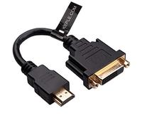 Adattatore Cavo da HDMI (M) a DVI-D (F) Adattatore (DVI-D Dual Link 24+1) DVI Femmina a HDMI Maschio 1080P Full HD Converter 15 cm